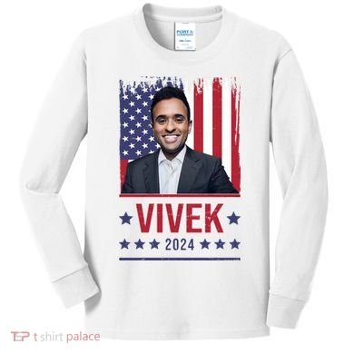 Vivek Ramawamy For President 2024 Election Kids Long Sleeve Shirt