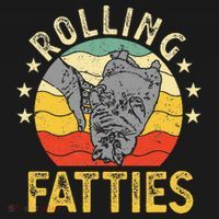 Vintage Rolling Fatties Cat Retro Kitty Kitten Meow Lover T-Shirt thumb 7