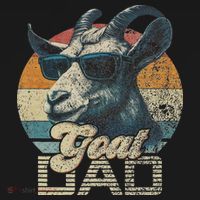 Vintage Retro Goat Dad Best Goat Daddy Funny Fathers Day T-Shirt thumb 7