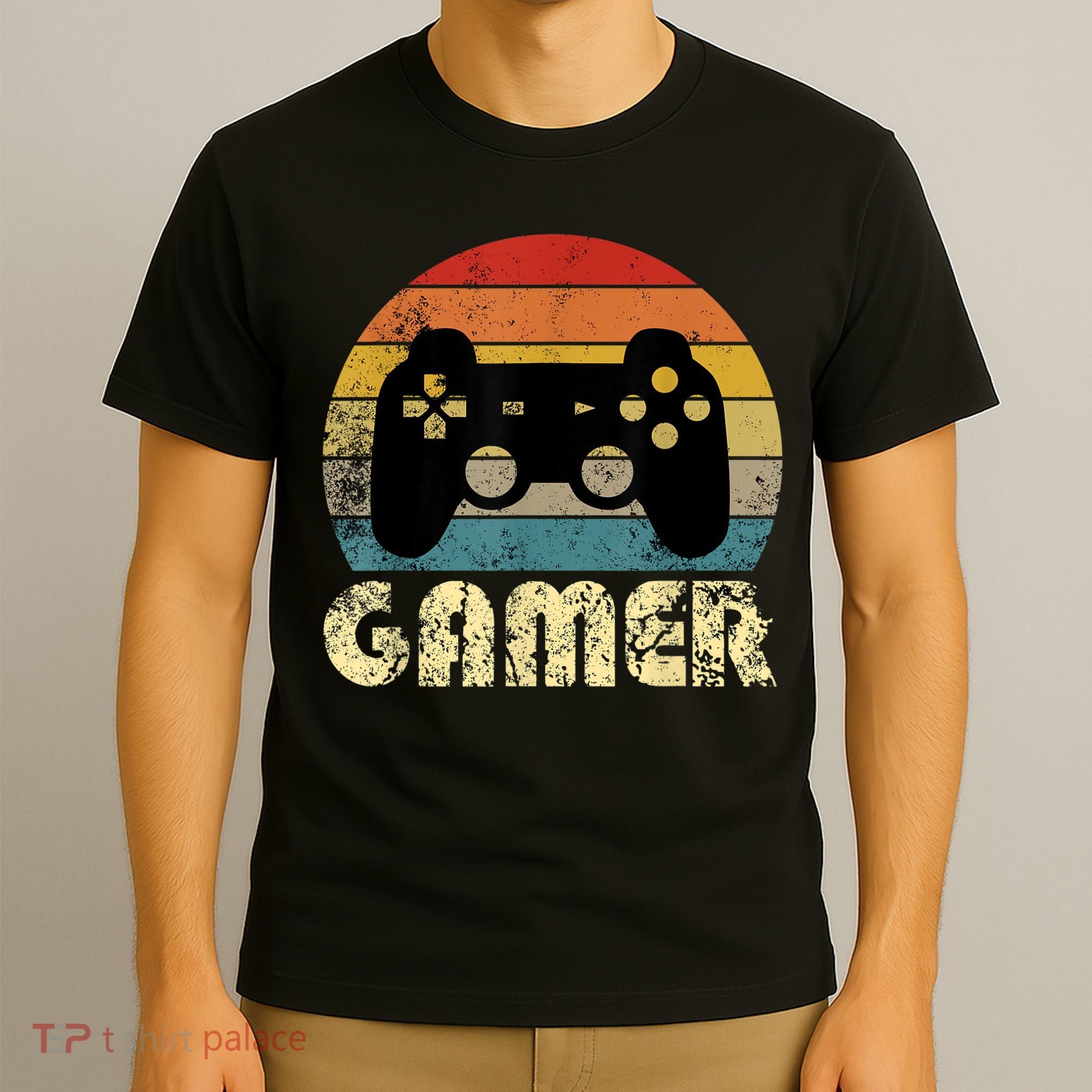 Vintage Retro Gamer Video Game Player T-Shirt