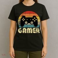 Vintage Retro Gamer Video Game Player T-Shirt thumb 4