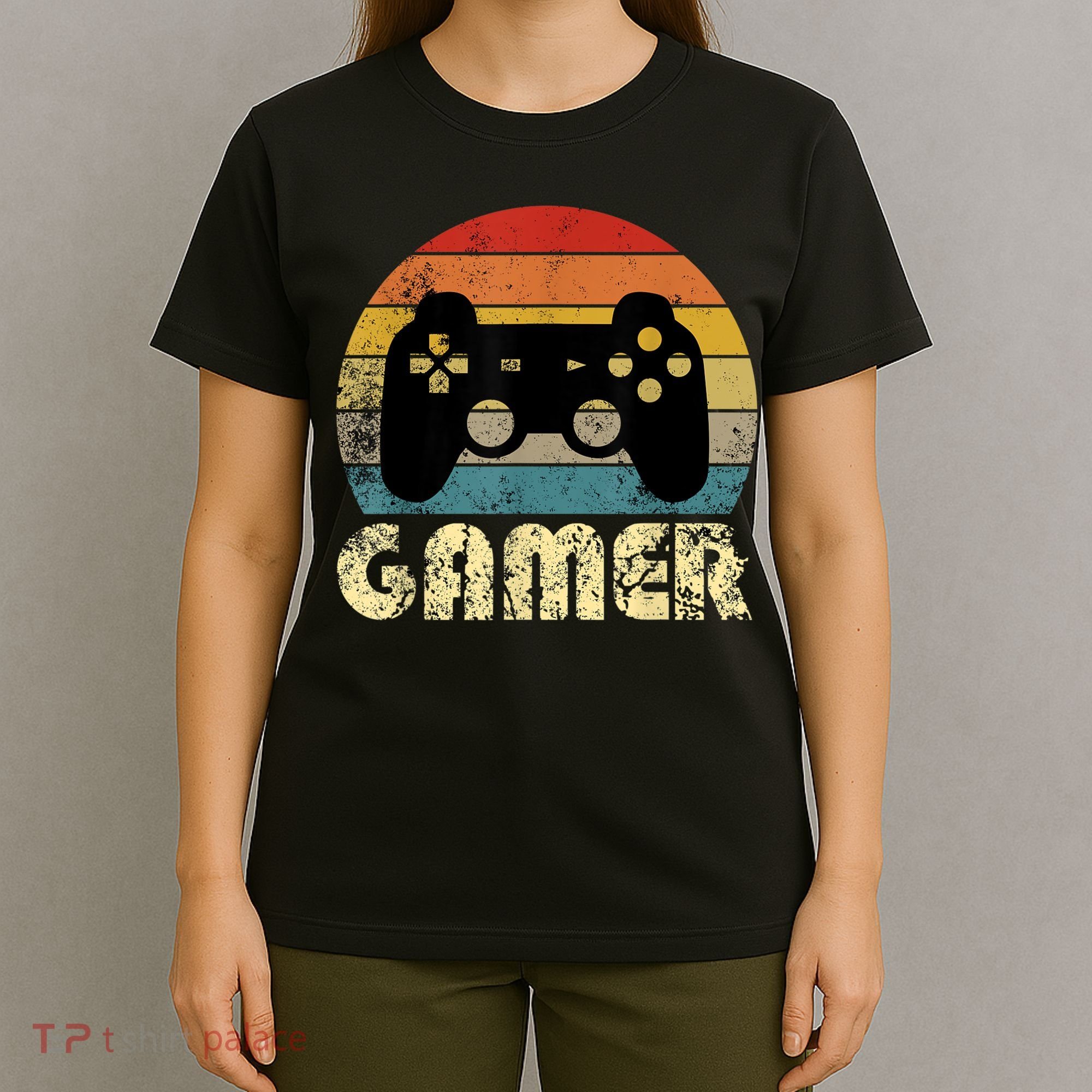Vintage Retro Gamer Video Game Player T-Shirt