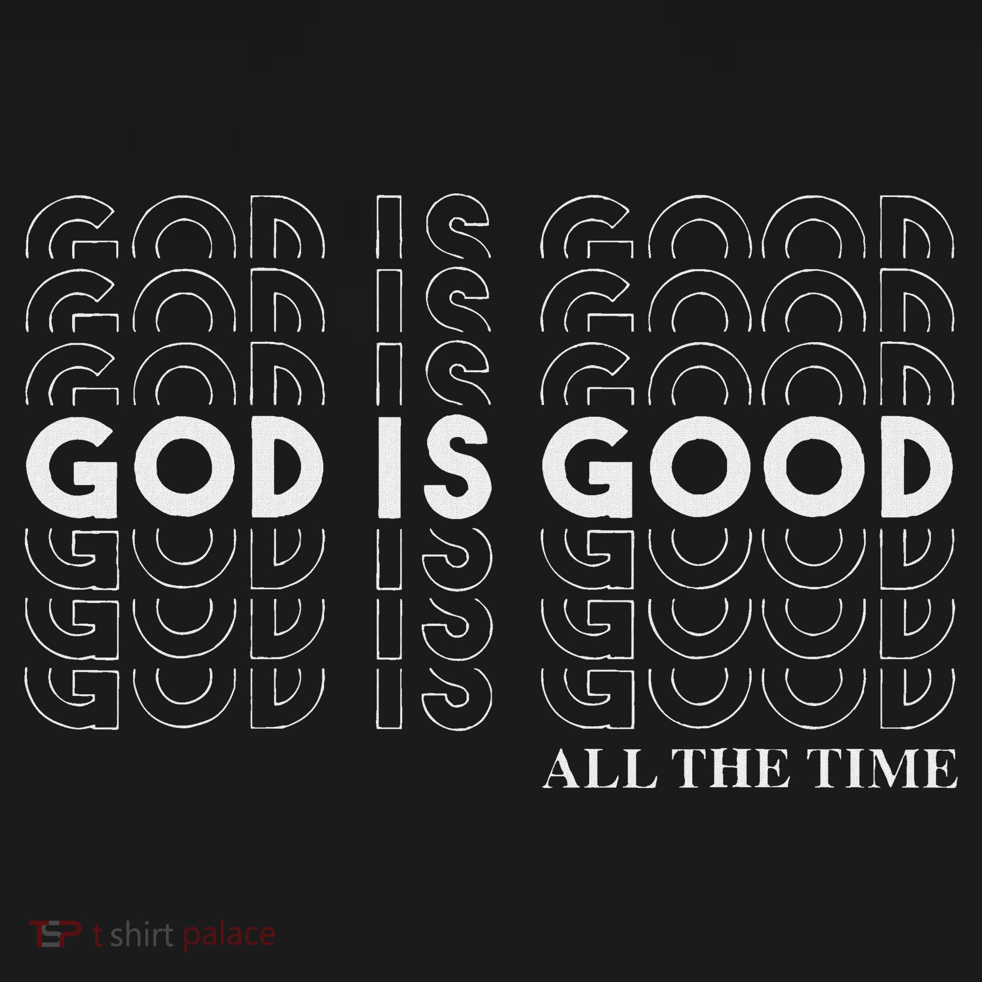Vintage Retro God Is Good All The Time Christian T-Shirt