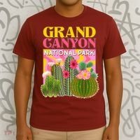 Vintage Retro Grand Canyon Travel Poster T-Shirt thumb 3