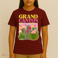 Vintage Retro Grand Canyon Travel Poster T-Shirt thumb 4