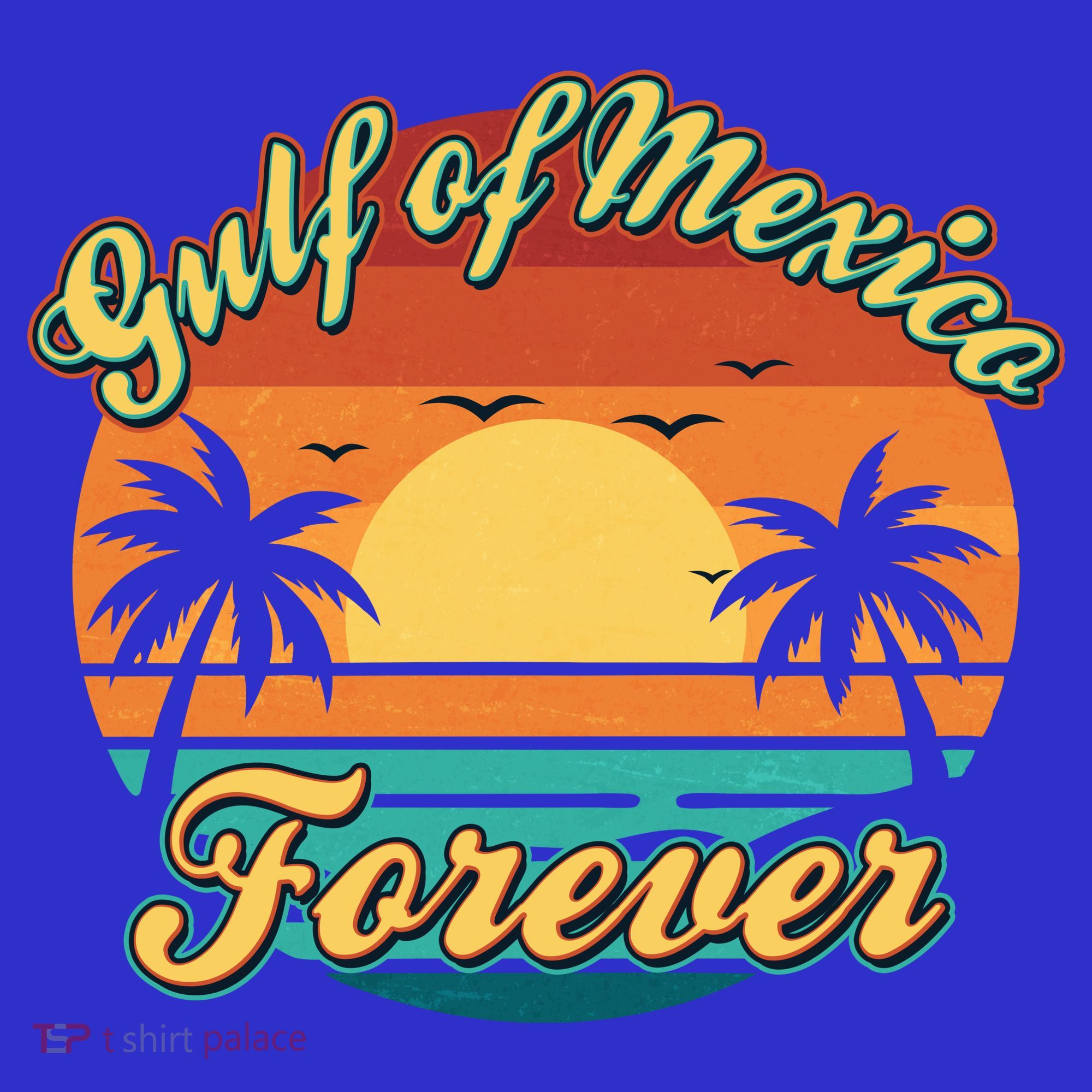 Vintage Retro Gulf Of Mexico Forever T-Shirt