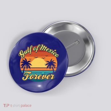 Vintage Retro Gulf Of Mexico Forever Button
