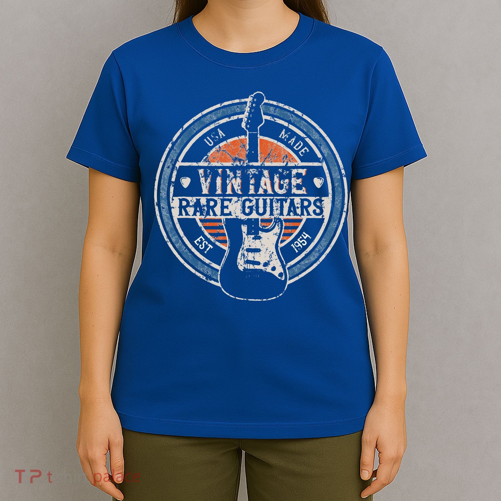 Vintage Rare Guitars Retro American Made Guitarist T-Shirt
