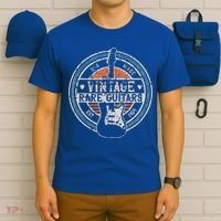 Vintage Rare Guitars Retro American Made Guitarist T-Shirt thumb 6