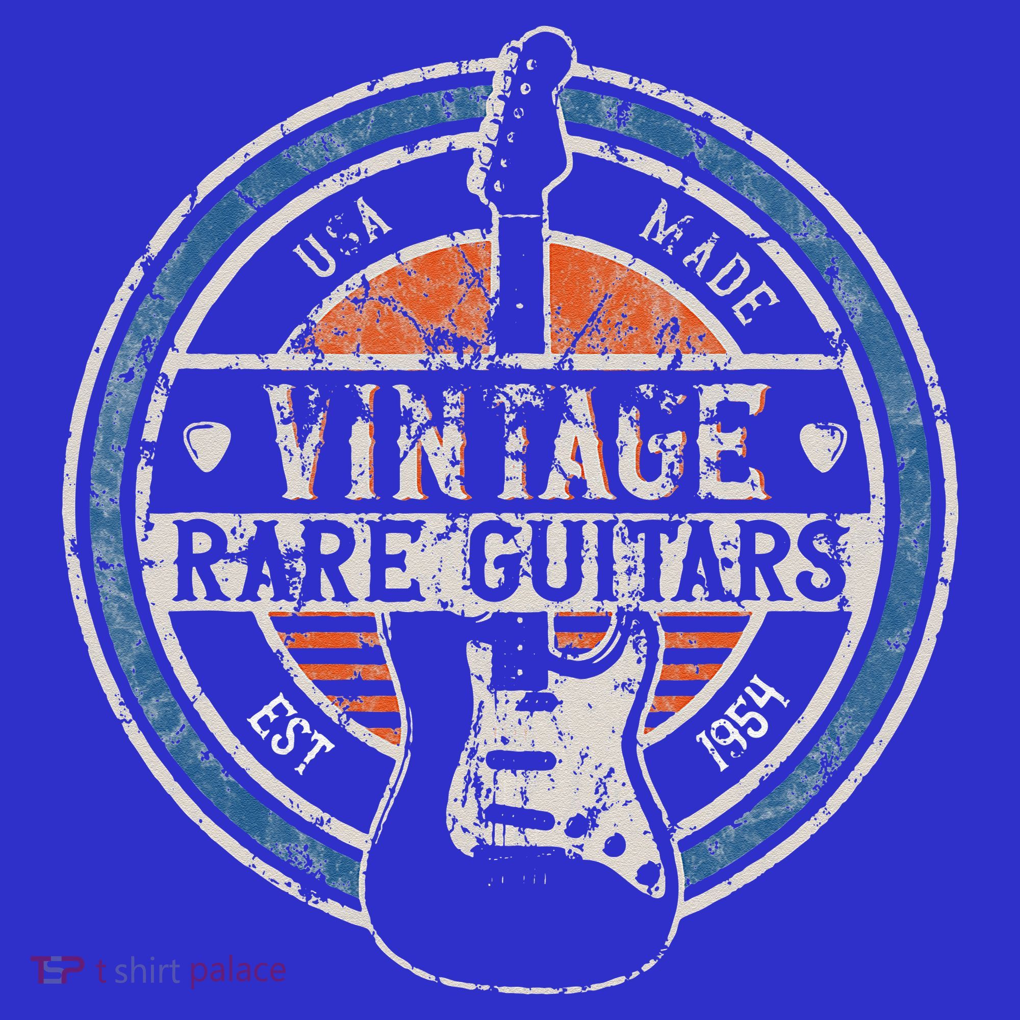 Vintage Rare Guitars Retro American Made Guitarist T-Shirt