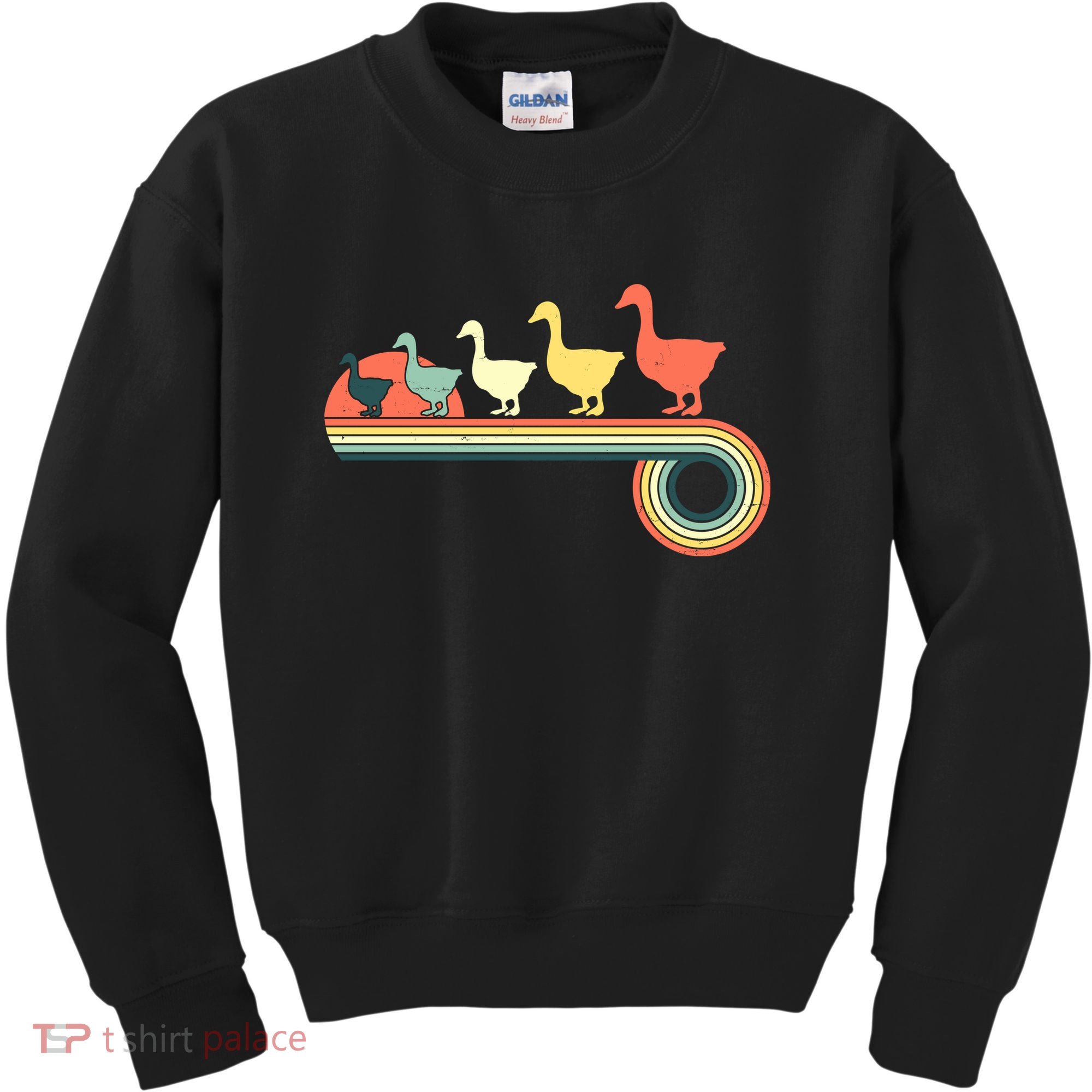 Vintage Retro Goose Kids Sweatshirt