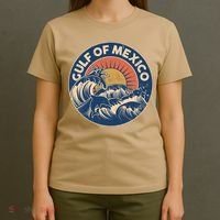 Vintage Retro Gulf of Mexico Emblem T-Shirt thumb 4