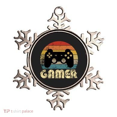 Vintage Retro Gamer Video Game Player Boys Teens Gift Ornament