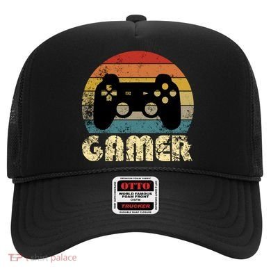 Vintage Retro Gamer Video Game Player Boys Teens Gift Hat