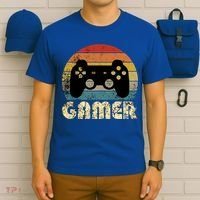 Vintage Retro Gamer Video Game Player Boys Teens Gift T-Shirt thumb 6