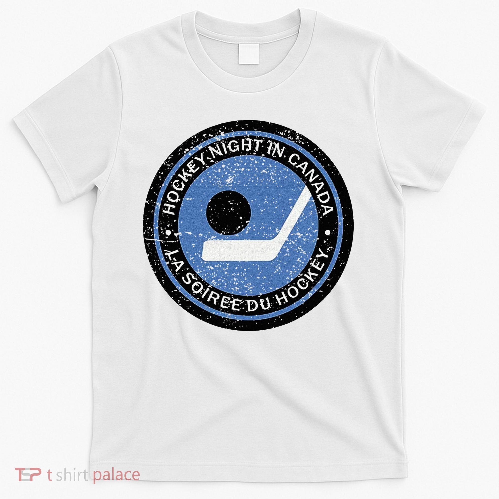 Vintage Retro Hockey Night In Canada Hockey Player Team T-Shirt