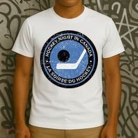Vintage Retro Hockey Night In Canada Hockey Player Team T-Shirt thumb 3