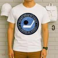 Vintage Retro Hockey Night In Canada Hockey Player Team T-Shirt thumb 6