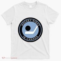 Vintage Retro Hockey Night In Canada Hockey Player Team T-Shirt thumb 0