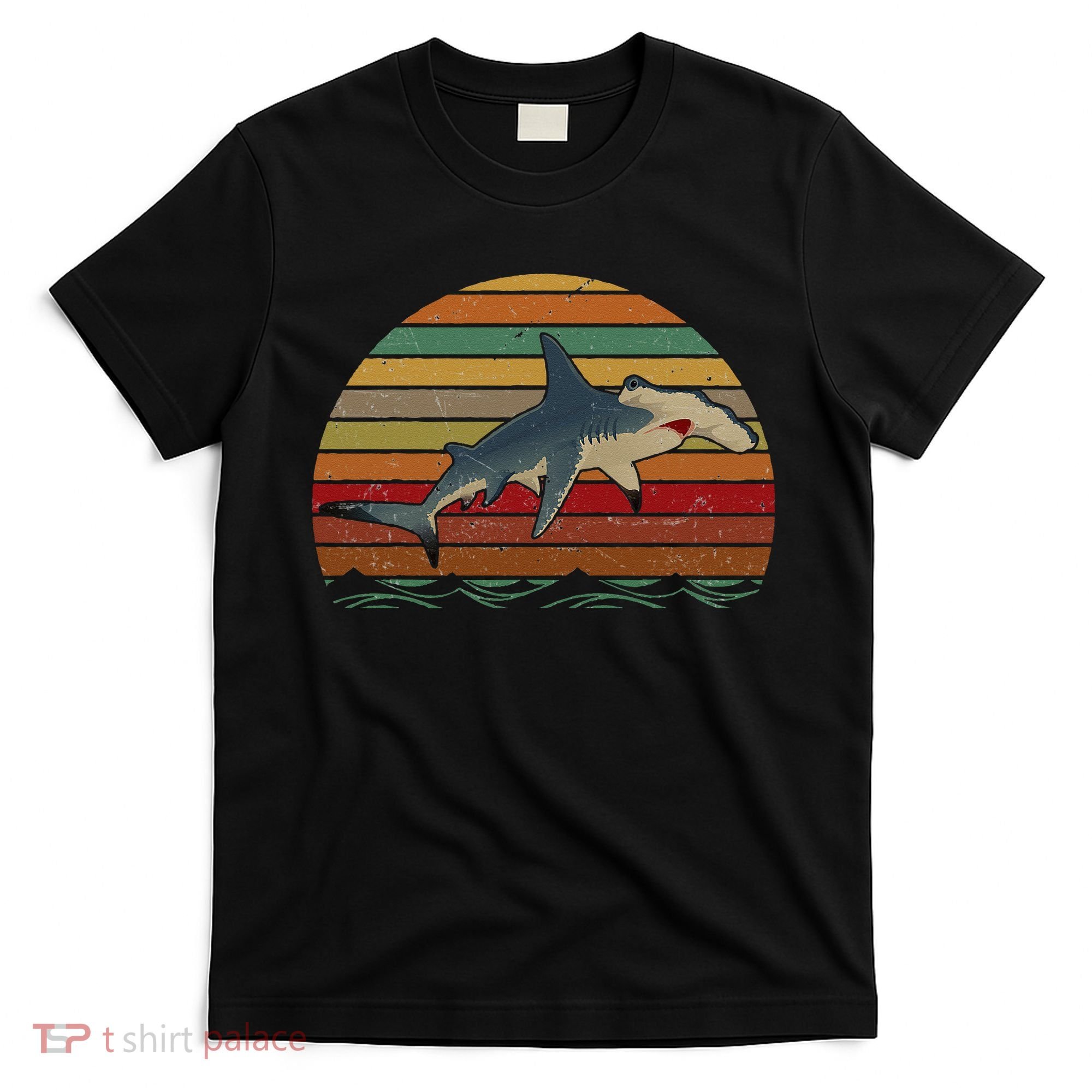 Vintage Retro Hammerhead Shark Funny T-Shirt