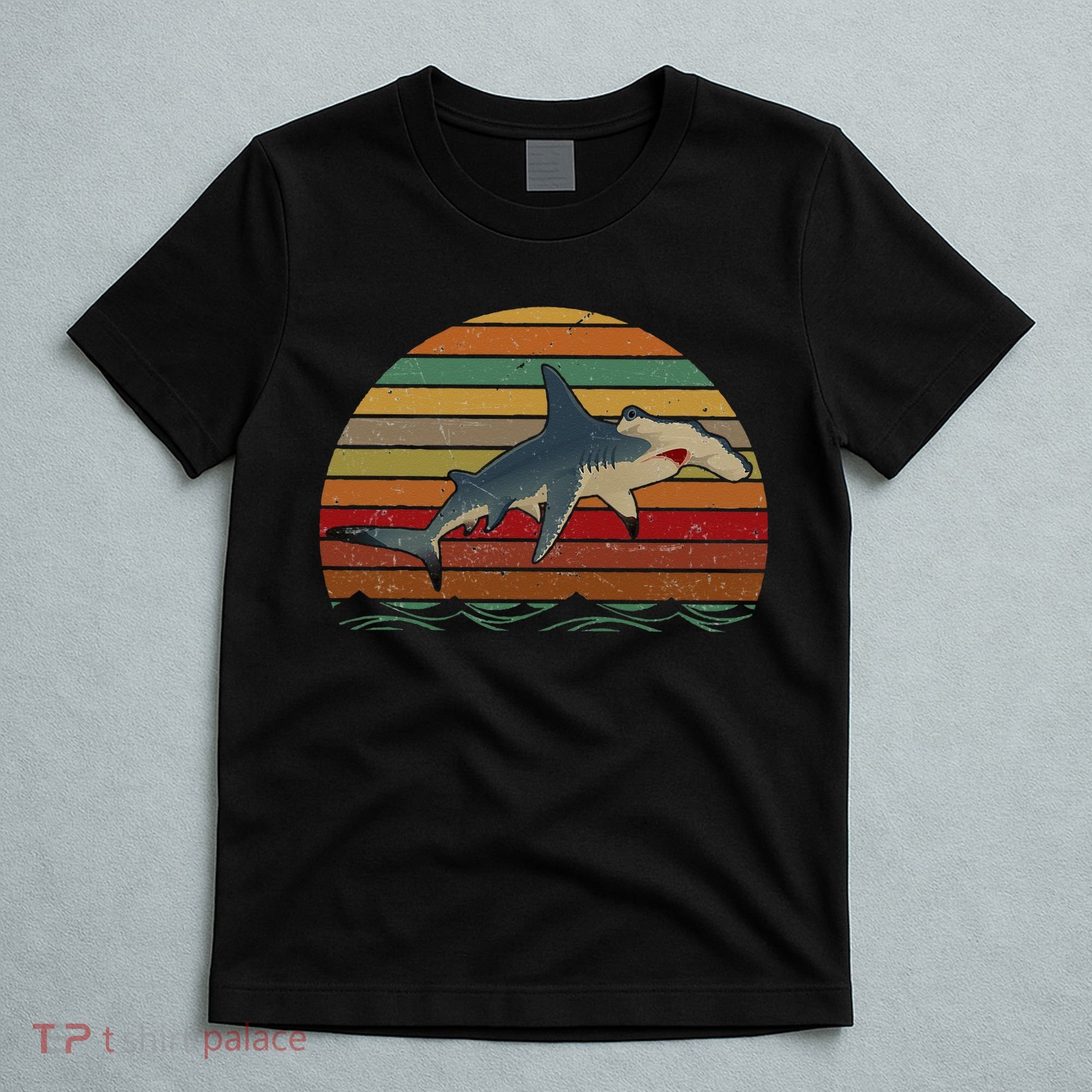 Vintage Retro Hammerhead Shark Funny T-Shirt