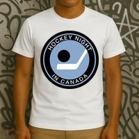 Vintage Retro Hockey Night In Canada Hockey Player Team T-Shirt thumb 3