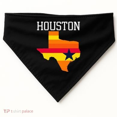 Vintage Retro Houston Texas USA-Made Doggie Bandana