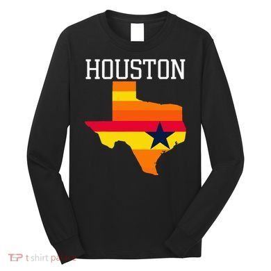 Vintage Retro Houston Texas Long Sleeve Shirt