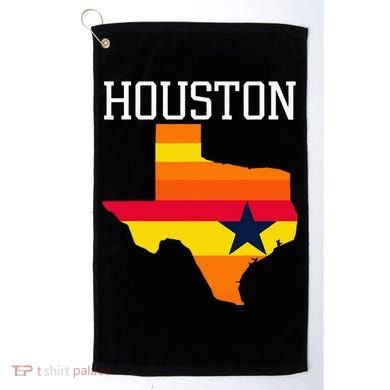 Vintage Retro Houston Texas Golf Towel
