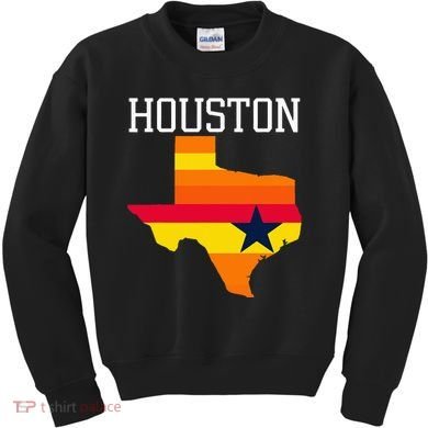 Vintage Retro Houston Texas Kids Sweatshirt