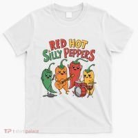 Vintage Red Hot Silly Peppers Unique 90s Funny Cartoons T-Shirt thumb 0