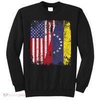 Venezuelan Roots Half American Flag Venezuela Sweatshirt thumb 0