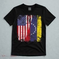 Venezuelan Roots Half American Flag Venezuela T-Shirt thumb 5