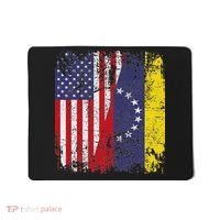 Venezuelan Roots Half American Flag Venezuela Mousepad thumb 0