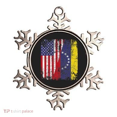 Venezuelan Roots Half American Flag Venezuela Ornament