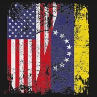 Venezuelan Roots Half American Flag Venezuela Ornament thumb 1