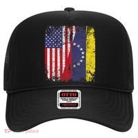 Venezuelan Roots Half American Flag Venezuela Hat thumb 0