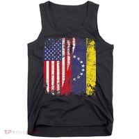 Venezuelan Roots Half American Flag Venezuela Tank Top thumb 0