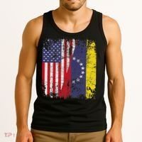 Venezuelan Roots Half American Flag Venezuela Tank Top thumb 3