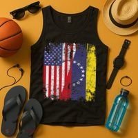 Venezuelan Roots Half American Flag Venezuela Tank Top thumb 4