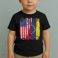 Venezuelan Roots Half American Flag Venezuela Toddler T-Shirt thumb 2