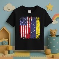 Venezuelan Roots Half American Flag Venezuela Toddler T-Shirt thumb 3