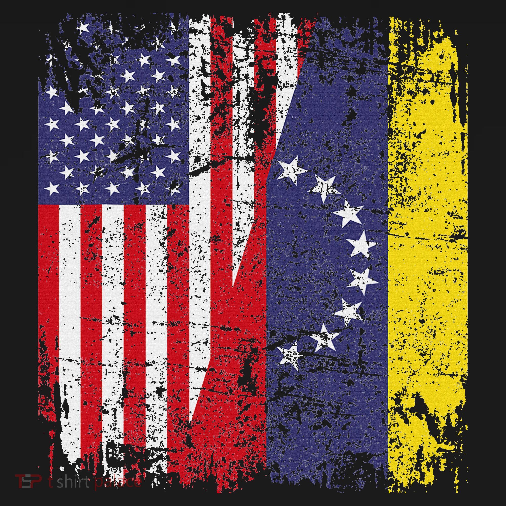Venezuelan Roots Half American Flag Venezuela Toddler T-Shirt