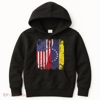 Venezuelan Roots Half American Flag Venezuela Kids Hoodie thumb 0
