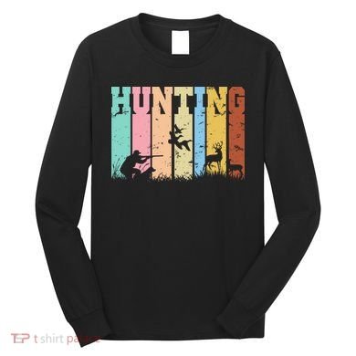 Vintage Retro Hunting Hunter Long Sleeve Shirt