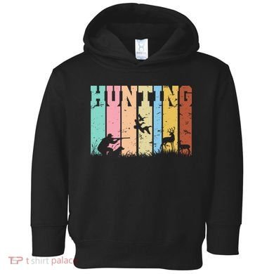 Vintage Retro Hunting Hunter Toddler Hoodie