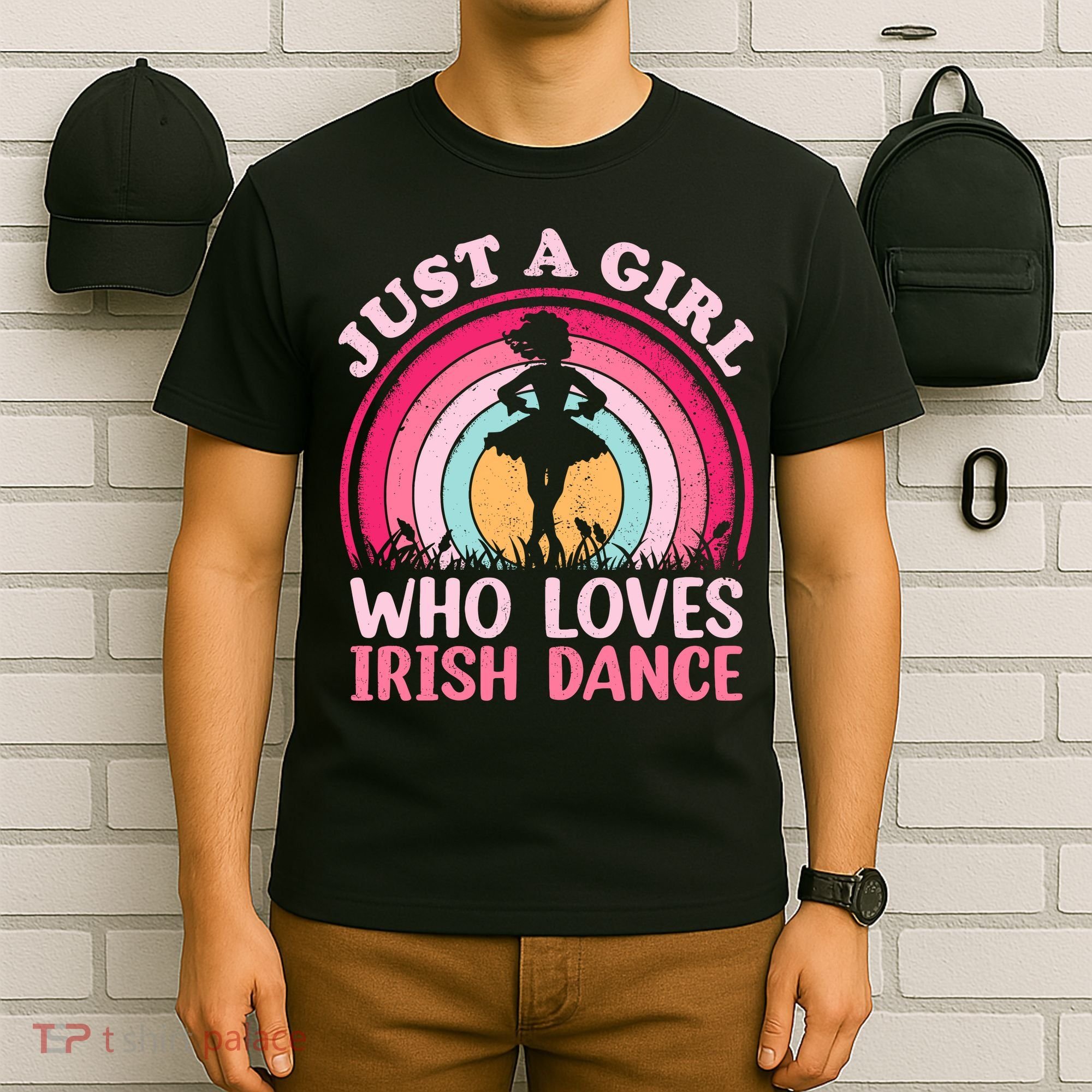 Vintage Retro Irish Dance Just A Girl Who Loves Irish Dance T-Shirt