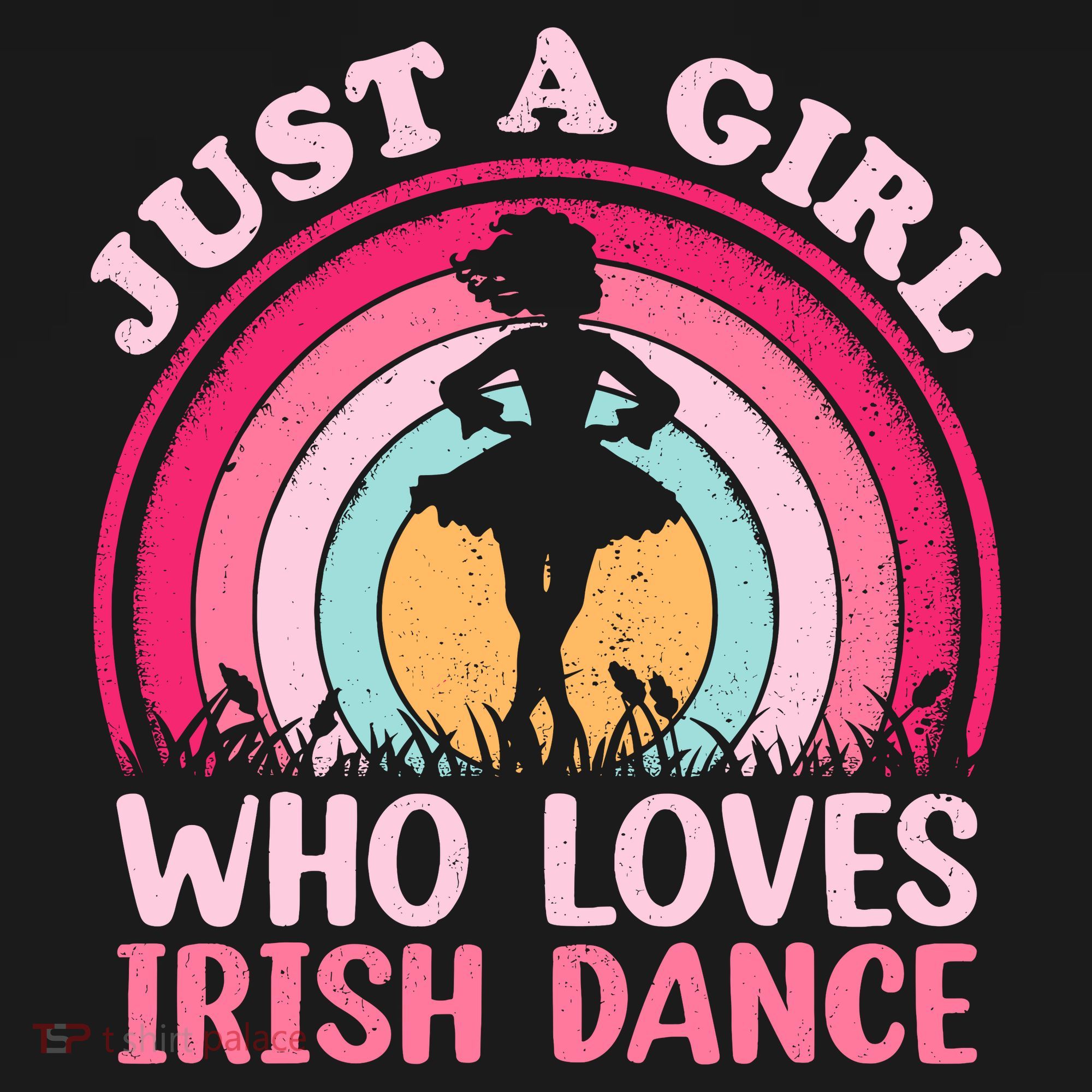 Vintage Retro Irish Dance Just A Girl Who Loves Irish Dance T-Shirt
