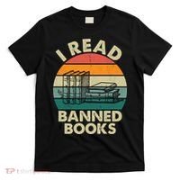 VINTAGE RETRO I READ BANNED BOOKS T-Shirt thumb 0