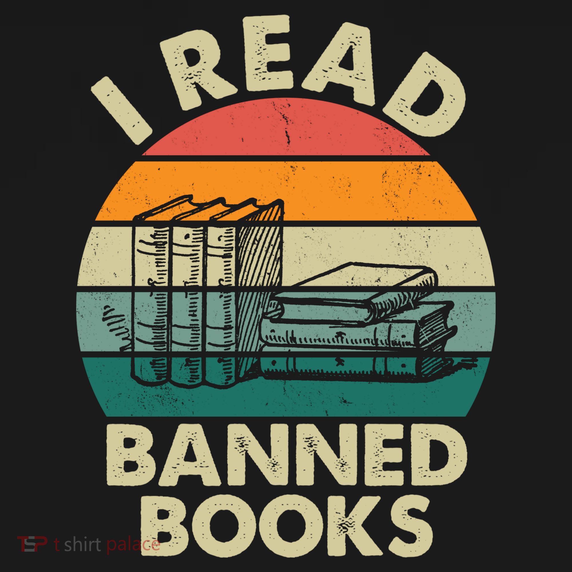 VINTAGE RETRO I READ BANNED BOOKS T-Shirt